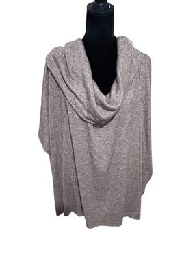 Andree by Unit Large Cozy Women's Taupe Cowl Neck Sweater NWOT